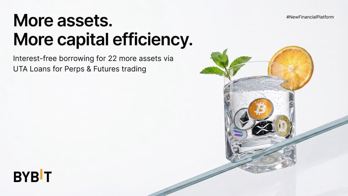 Bybit Expands UTA Loan Interest-Free Borrowing to 24 Assets, Empowering More Capital-Efficient Trading